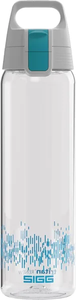 SIGG Total Clear ONE MyPlanet™ Aqua Trinkflasche, BPA-frei und leckagesicher, unzerbrechlich, Sporttrinkflasche