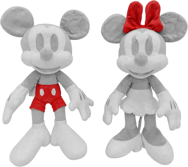 Simba – Disney Mickey e Minnie Plush 6315870125, Edizione Limitata D100, 35 cm, Con Certificato Collezionista