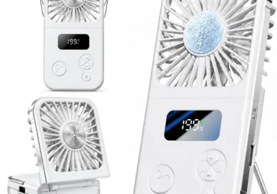 Sinoteca Ventilatore da Collo Portatile Ricaricabile USB a 5 Livelli di Velocità con Funzione Power Bank - Best Deal in Italy