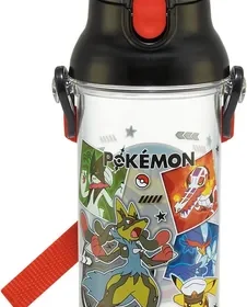 Skater PSB5TR-A Children's Water Bottle 480ml Clear, Made in Japan (Pokemon 2) in Singapore