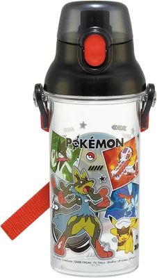 Skater PSB5TR-A Children’s Water Bottle 480ml Clear, Made in Japan (Pokemon 2)