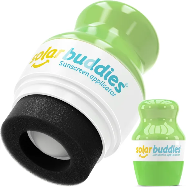 Solar Buddies Sonnencreme-Aufteilgerät – Voll Grün – Refillable Roll-on Schwamm-Aufteilgerät für Sonnencreme, Sonnenlotion & Lotion