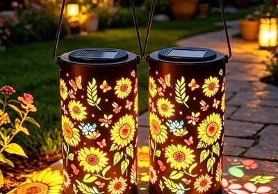 Free ad: Solarleuchte für Draußen, 2er-Set Solarlampen für Garten, Wasserdichte Metall-Retro-Laterne in Germany. Solarleuchte für Draußen, 2er-Set Solarlampen für Garten, Wasserdichte Metall-Retro-Laterne in Germany