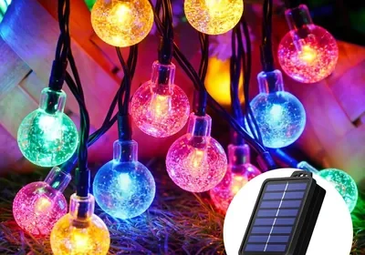 Solarleuchten Außen 30 LED 8 Modi IP65 Wetterfestes Lichtband für Balkon Garten Baum - 28% Rabatt in Switzerland