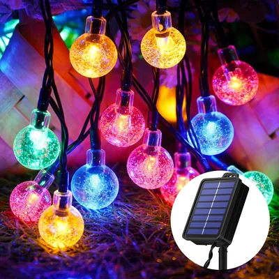 Solarleuchten Außen 30 LED 8 Modi IP65 Wetterfestes Lichtband für Balkon Garten Baum – 28% Rabatt