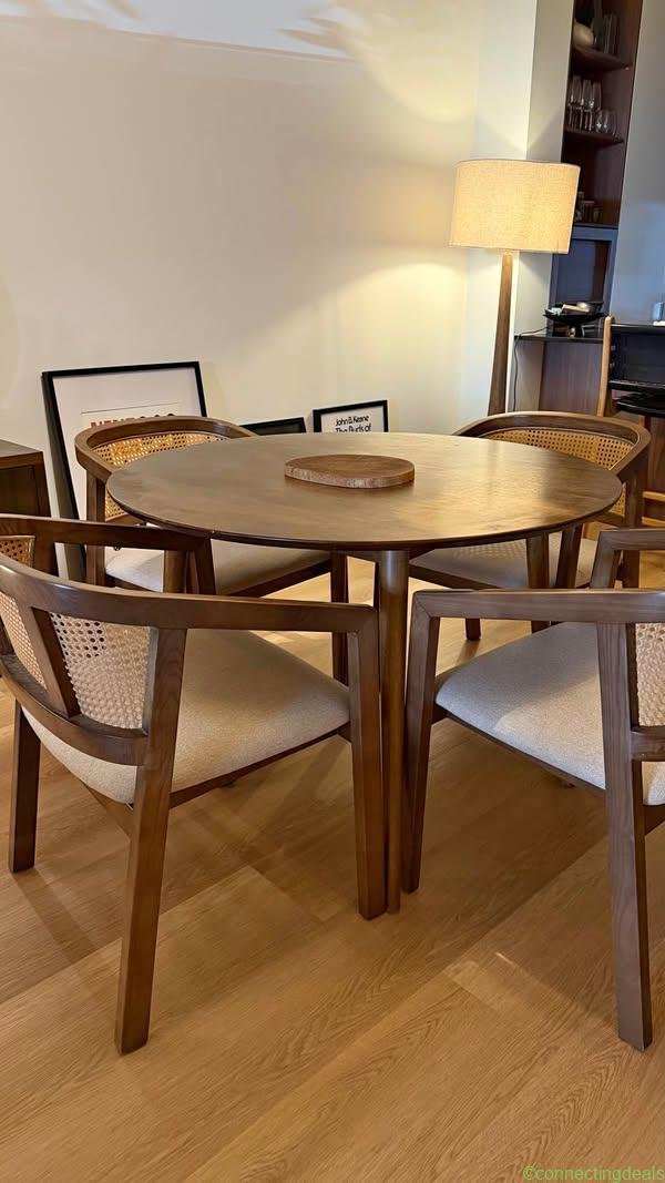 Solid oak dining table