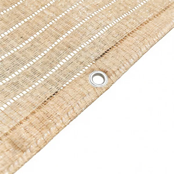 Solsegel Beige 2x5m 3×3.0m med Öljetter Andningsbart Skuggnät 60% för Altan, Hundgård och Djurhage Ventilerande Solnät, UV-skyn, Best Deal