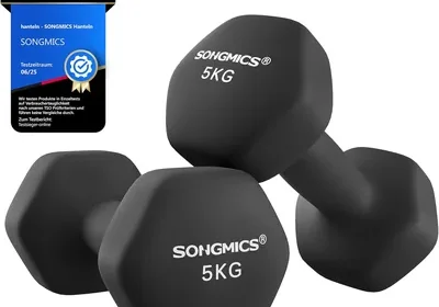 Free ad: SONGMICS Hantelsatz mit 2 Hexagon- Neoprenüberzug für Krafttraining Workout Fitness Training Heimgebrauch - 19% Rabatt in Croatia. SONGMICS Hantelsatz mit 2 Hexagon- Neoprenüberzug für Krafttraining Workout Fitness Training Heimgebrauch - 19% Rabatt in Croatia