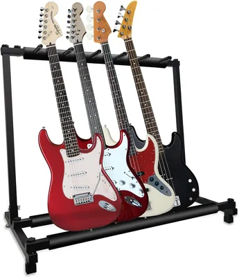 Soporte para Guitarra Universal Plegable de 7 Espacios, Base para Instrumentos, Rack Gui