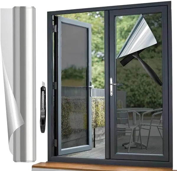 Spiegelfylt Fenstermaskin för Privatsamhet och Solskydd, Inne i Hemmet