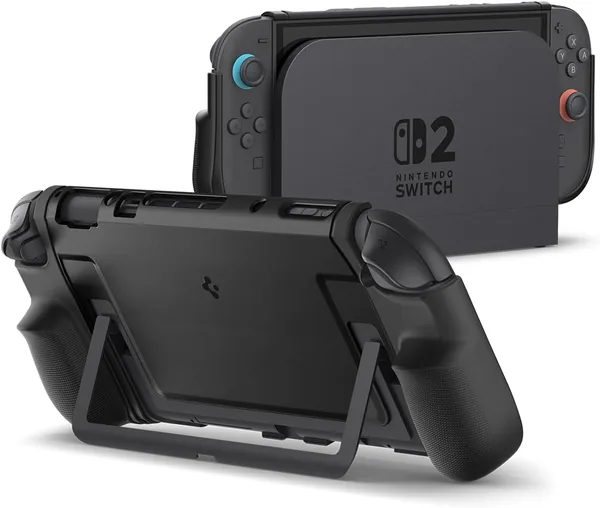 Spigen Dual Grip Hoes Compatibel met Nintendo Switch 2 2025 – Zwart (15% Korting)