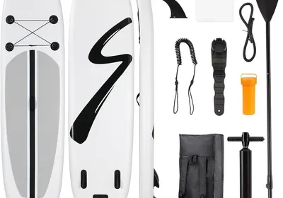 Free ad: Stand Up Paddle Board SUP Inflatable met Pompen, Zitplaats, Fin en Tassen - Double Paddle voor Water Sporten in Netherlands. Stand Up Paddle Board SUP Inflatable met Pompen, Zitplaats, Fin en Tassen - Double Paddle voor Water Sporten in Netherlands