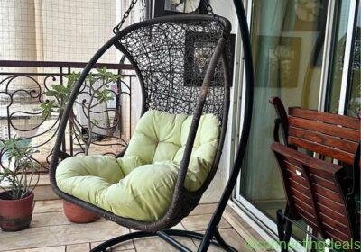 Free ad: standard single-seater hanging egg swing in Mumbai. standard single-seater hanging egg swing in Mumbai