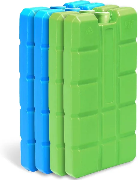 sunVigorous Eispackungen für Kühlbeutel, 2/4/8 Stück à 200 ml, wiederverwendbares Ultra-Dünnes Kühlelement, geeignet für Outdoor
