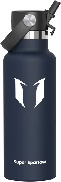 Super Sparrow Botella de Acero Inoxidable – Termo – 350 ml, 500 ml, 750 ml, 1 L, 1.2 L – Botella Térmica BPA Libre