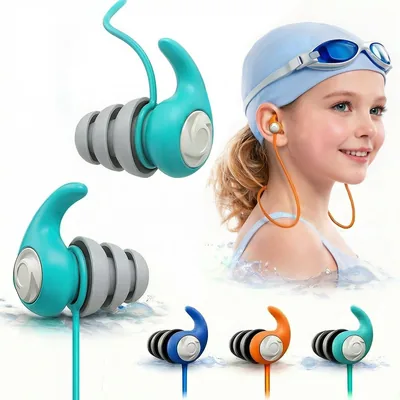 Swimming Ear Plugs for Kids with Lanyard – Best Deal
