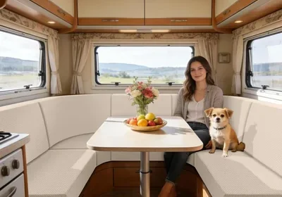 Free ad: SYLC Caravan Stoelbedekking Stretch Jacquard, Sofacussens met 2 Spanbanden Anti-slip, Voor RV Auto Camper M in Netherlands. SYLC Caravan Stoelbedekking Stretch Jacquard, Sofacussens met 2 Spanbanden Anti-slip, Voor RV Auto Camper M in Netherlands