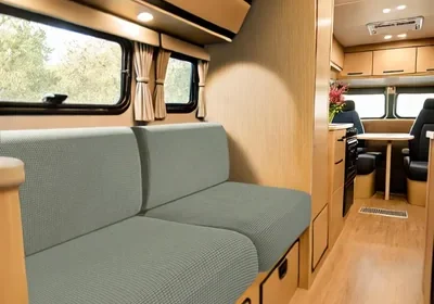 SYLC Caravan Stoeloverhoef Stretch Jacquard, Sofacussens Hoes met 2 Stropen Anti-slip, Voor RV Auto Kamper M in Netherlands
