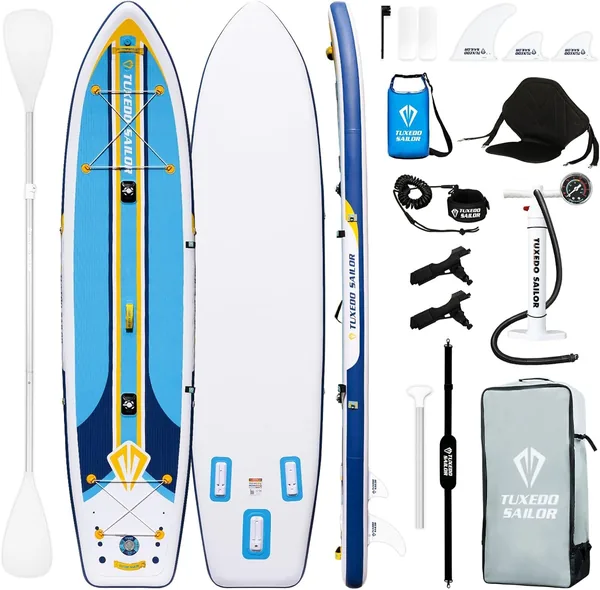 Tabla de Paddle Inflatable Tuxedo Sailor para Adultos y Jóvenes, con Accesorios – Ahorra un 26%
