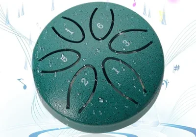 Tambor de lluvia de acero inoxidable de 6 notas para jardín exterior, instrumento musical portátil impermeable in Mexico