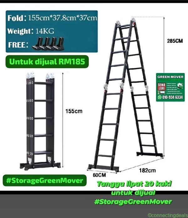 TANGGA LIPAT 20 KAKI TINGGI