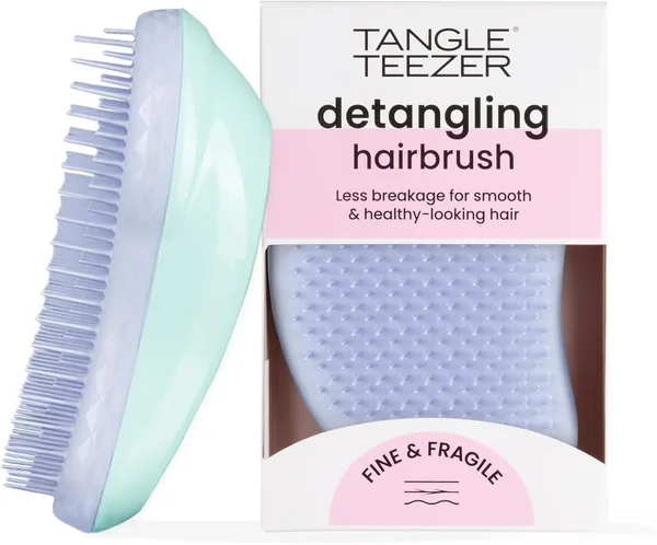 Tangle Teezer Fin & Fragil Haarbrist Minta Grön Best Deal