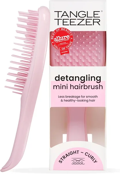 Tangle Teezer Mini Ultimate Detangler – För vett & törr här – Hårbrist för alla härtyper – Perfekt brist för barn