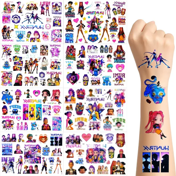 Tattoages temporaires pour enfants, Tattoos Huntri amusants, Stickers décoratifs pour filles – Meilleur prix