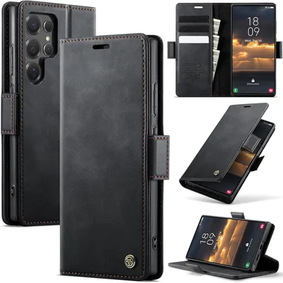 Teeirllim Wallet Flip Case for Samsung Galaxy S24 5G with Card Holder, Kickstand