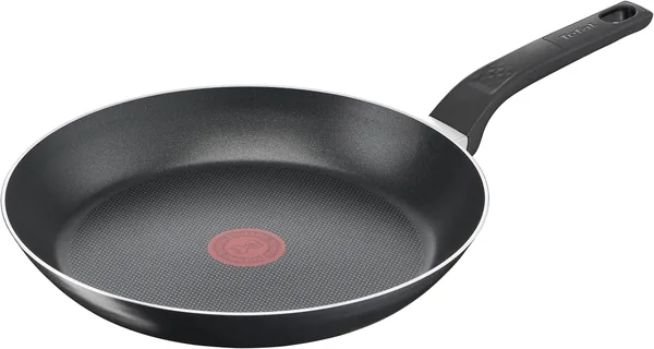 Tefal Frypanna | Inte Induktion | 28 cm | Schwarz | Antihaftbeschichtung | Thermo-Signal Temperaturanzeige | Einfaches Kochen & Reinigen | Best Deal