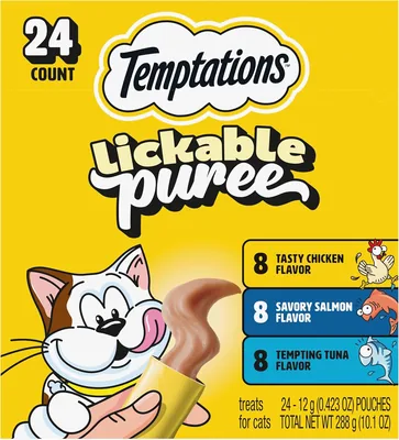 Temptations Creamy Puree Cat Treats Variety Pack Best Deal