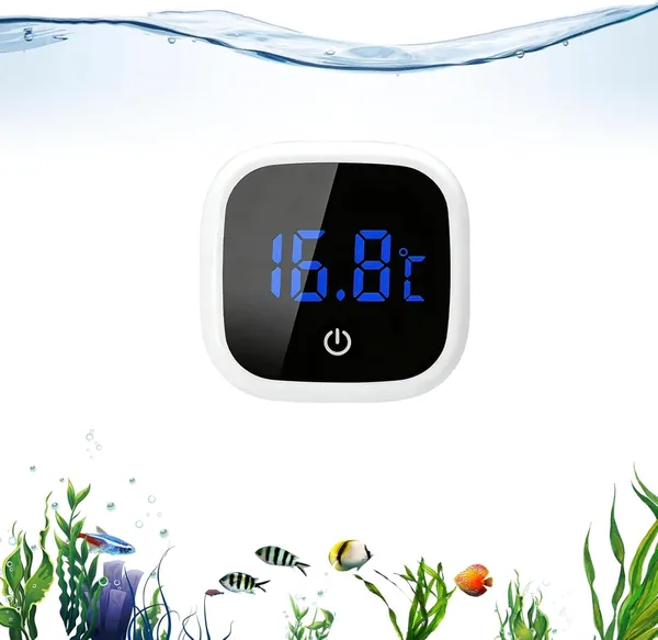 Termometro Acquario Digitale LED Touch Screen 1℃ Accuratezza Alta per Acquari Tropicali Rettili Accessori
