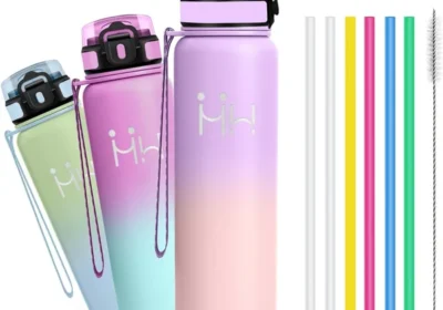 Thermos 1 L - Bouteille Isotherme - Bouteille à Paille - Acier Inoxydable 18/8 - Isolée et Sans Fuite - 24h Froide & 12h Chaude in France