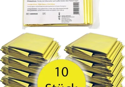 Free ad: Tiga-Med 10x Couche de survie thermique - 210 x 160 cm, Set de 10 couvertures d'urgence Or/Argent | Isolation chaleur et froid, 5% de réduction in France. Tiga-Med 10x Couche de survie thermique - 210 x 160 cm, Set de 10 couvertures d'urgence Or/Argent | Isolation chaleur et froid, 5% de réduction in France