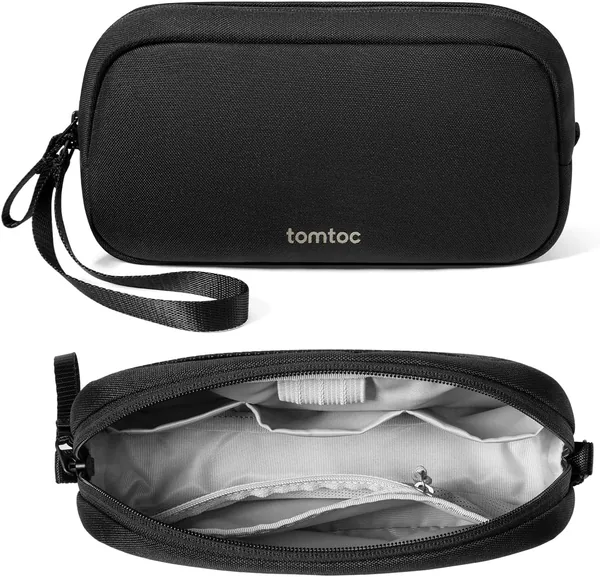 TomToc Accessory Case Kabel Sleeve, Elektronik-teknologi Laptop-aksessör Organiserare Säck Resa-aksessör Puff för Adapter, M (20% Off)