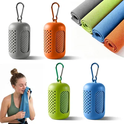 Towel de Rafraîchissement PZCC 4 Pièces – Serviette Microfibre Rapide Séchage Réfrigérante pour Sport, Fitness et Yoga pour Hommes – Best Deal
