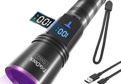 TrixDock 365nm UV-Taschenlampe mit 4 Kernen und LCD-Display, 45% Rabatt in Germany