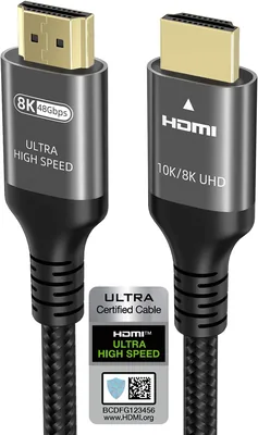 Ubluker HDMI Kabel 2m 36% Off – 4K 8K HDR10+ ARC