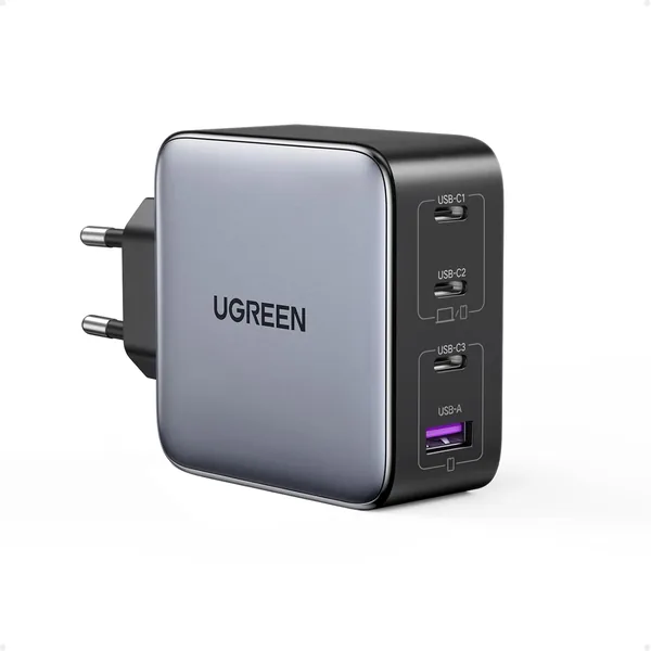 UGENRE Nexode 100W USB C Ladare GaN USB C Ladare 4 Port Med PPS Kompatibilitet med MacBook Pro, iPhone – 24% Off