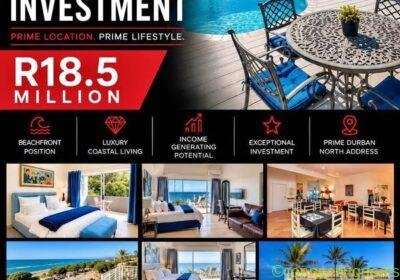 ULTRA-LUXURY BEACHFRONT INVESTMENT in Umhlanga in Durban