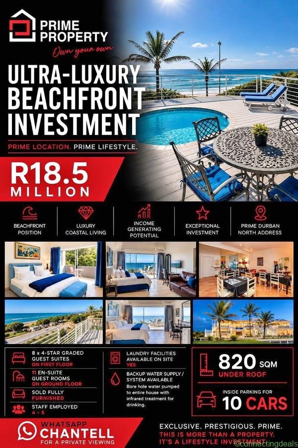 ULTRA-LUXURY BEACHFRONT INVESTMENT in Umhlanga