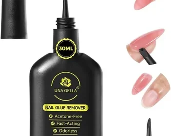 UNA GELLA Nagellackentferner für Press-on-Nägel, 30 ml Nagelkleberentferner mit integriertem Hebel, acetonfrei, zum Ablösen in Denmark