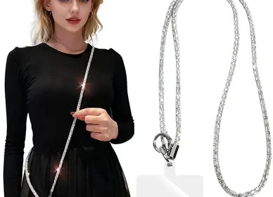 Free ad: Universal Bling Cell Phone Lanyard - Adjustable Neck Strap with Tether Tab in United Arab Emirates. Universal Bling Cell Phone Lanyard - Adjustable Neck Strap with Tether Tab in United Arab Emirates