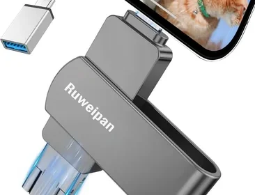 USB-Stick für iPhone 512 GB [Ohne App] 4 in 1 Memory Stick USB 3.0 Foto-Stick Mobile Phone mit Plug & Play in Greece