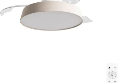 Free ad: Ventilador de techo con diseño claro/lino natural y control remoto - 18% Descuento in Spain. Ventilador de techo con diseño claro/lino natural y control remoto - 18% Descuento in Spain