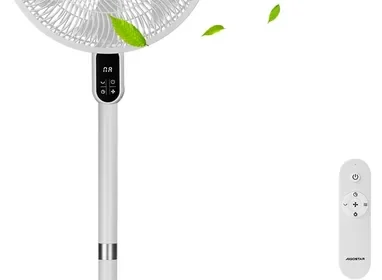 Free ad: Ventilateur silencieux Aigostar 28dB avec télécommande, 7 pales puissantes, oscillation 120°, hauteur ajustable 91-125 cm, 12h in France. Ventilateur silencieux Aigostar 28dB avec télécommande, 7 pales puissantes, oscillation 120°, hauteur ajustable 91-125 cm, 12h in France
