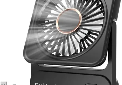 Ventilateur USB Rechargeable 2000 mAh (12 Heures d'Autonomie), Ventilateur Mini Silencieux 3 Niveaux de Vitesse, Inclinaison 135°, Sans Vibrations Puissantes - Meilleures Affaires in Belgium