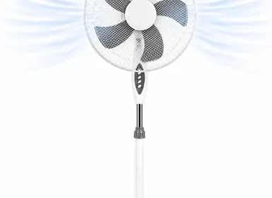 Free ad: Ventilatore da pavimento Ø 40 cm Bianco - Montaggio Facile - 50 W - 3 Velocità - Silenzioso e Stabile - Oscillazione Orizzontale - Regolazione Altezza 103- in Italy. Ventilatore da pavimento Ø 40 cm Bianco - Montaggio Facile - 50 W - 3 Velocità - Silenzioso e Stabile - Oscillazione Orizzontale - Regolazione Altezza 103- in Italy