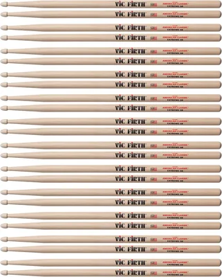 Vic Firth X5B Extreme 5B Wood Tip Drum Sticks (12 Pair Bundle) – Best Deal