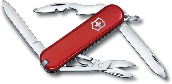 Victorinox Rambler Small Pocket Knife, 10 Funktioner, Phillips Skruva, Snör, Rött – Best Deal